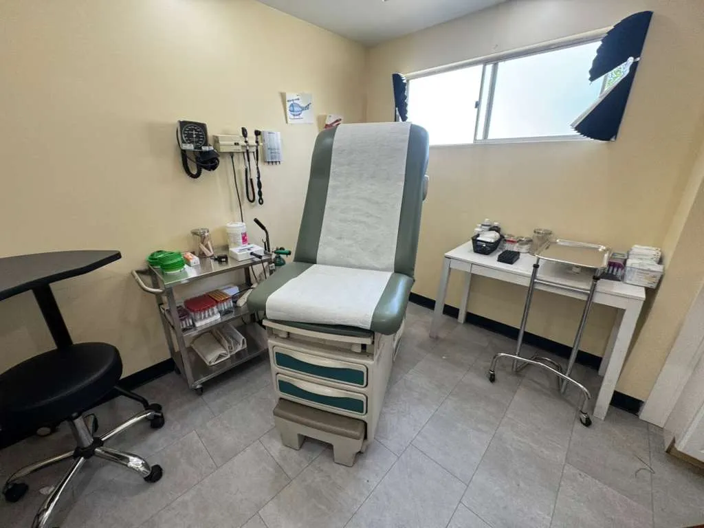 Urgent care exam room at Palm Urgent Care San Diego